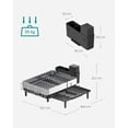 thumbnail image 4 of SONGMICS Escurreplatos Expandible, Escurreplatos de Cocina de Acero Inoxidable, con Pico Giratorio, para Vasos, Copas, Sostiene Utensilios, Tablas de Picar y Sartenes, Plata y Negro, 4 of 5