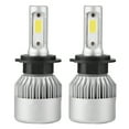 thumbnail image 1 of Par de bombillas LED H7 de 36 W y 8000 lm para faros delanteros de coche, luces altas y bajas, 6000 K (plateadas), 1 of 14