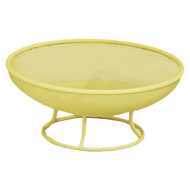Frutero con pedestal, cesta, bandeja para servir, plato decorativo, soporte para verduras Oro