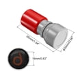 thumbnail image 2 of Unique Bargains 16mm Number Stamps Character Numeral 6 Plastic Self Inking for Classroom Scrapbooking, Red, 2 of 5