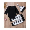 thumbnail image 4 of Hirigin Newborn Baby Boy Clothes Outfit Set Long Sleeve Romper Jumpsuit Pants Leggings Hat Handsome Just Like Dad, 4 of 7