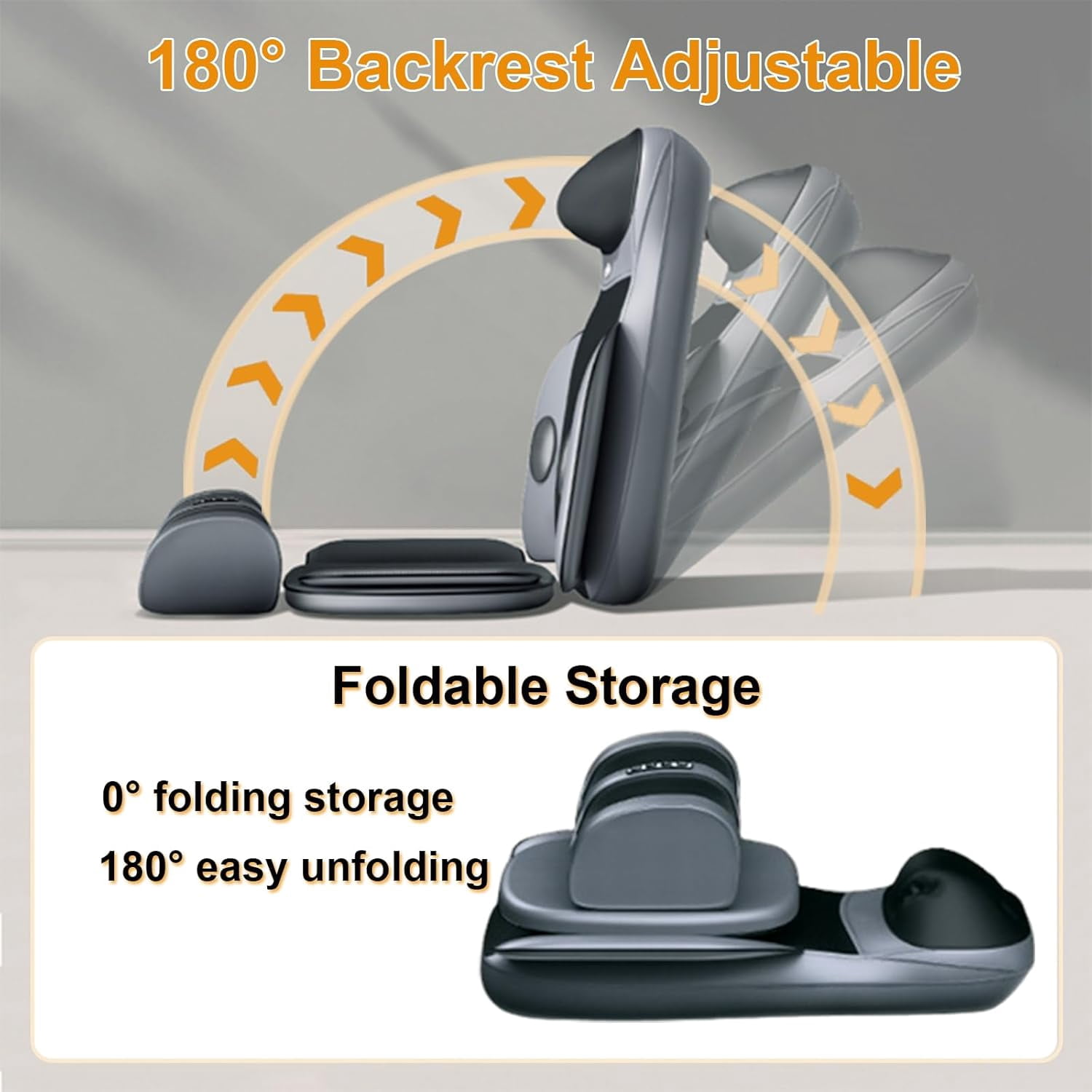 Shiatsu Neck & Back Massager with Heat, 3D Kneading Full Body Massage Mat, Foldable Massager for Home Office Gym
