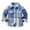 Blue, variant on Esaierr Kids Toddler Warm Shirt Jackets for Boys Fleece Long Sleeve 6M-9Y Lined Plaid Fleece Button down Infant Shirt Baby Flannel Shirt Outwear