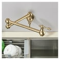 thumbnail image 4 of Brushed Gold Foldable Pot Filler Tap Wall Mounted Kitchen Faucet Single Cold Water Kitchen Tap Rotate Folding Spout For Kitchen ,bar Laundry RV Farmhouse, 4 of 7