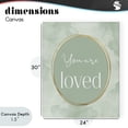 thumbnail image 4 of Stupell Industries Modern Green Golden Affirmation Canvas Art, 24 x 30, by Christine Simpson Art, 4 of 8