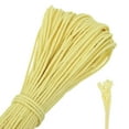 thumbnail image 1 of Uxcell 120Ft Braided Paracord Line, 750lb 2.3mm Diameter Multipurpose Utility Cord Rope Wind Chime String Kite Line Flame Resistant for Camping, Hot Air Balloon, Outdoor Survival, Yellow, 1 of 5