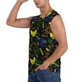 thumbnail image 3 of Lsque Game Play Print Men's Cotton Blend Sleeveless Muscle Shirts (S-3XL)- Moisture Wicking, Odor Protection, UPF 30+,X-Large, 3 of 8