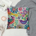 thumbnail image 2 of PHYHOO Floral Pillow Covers Ethnic Art Colorful Flowers Birds Print Throw Pillows Outdoor Style Decorative Pillow Case Cushion Covers Rustic Decor for Couch Sofa Bed, 2 of 5