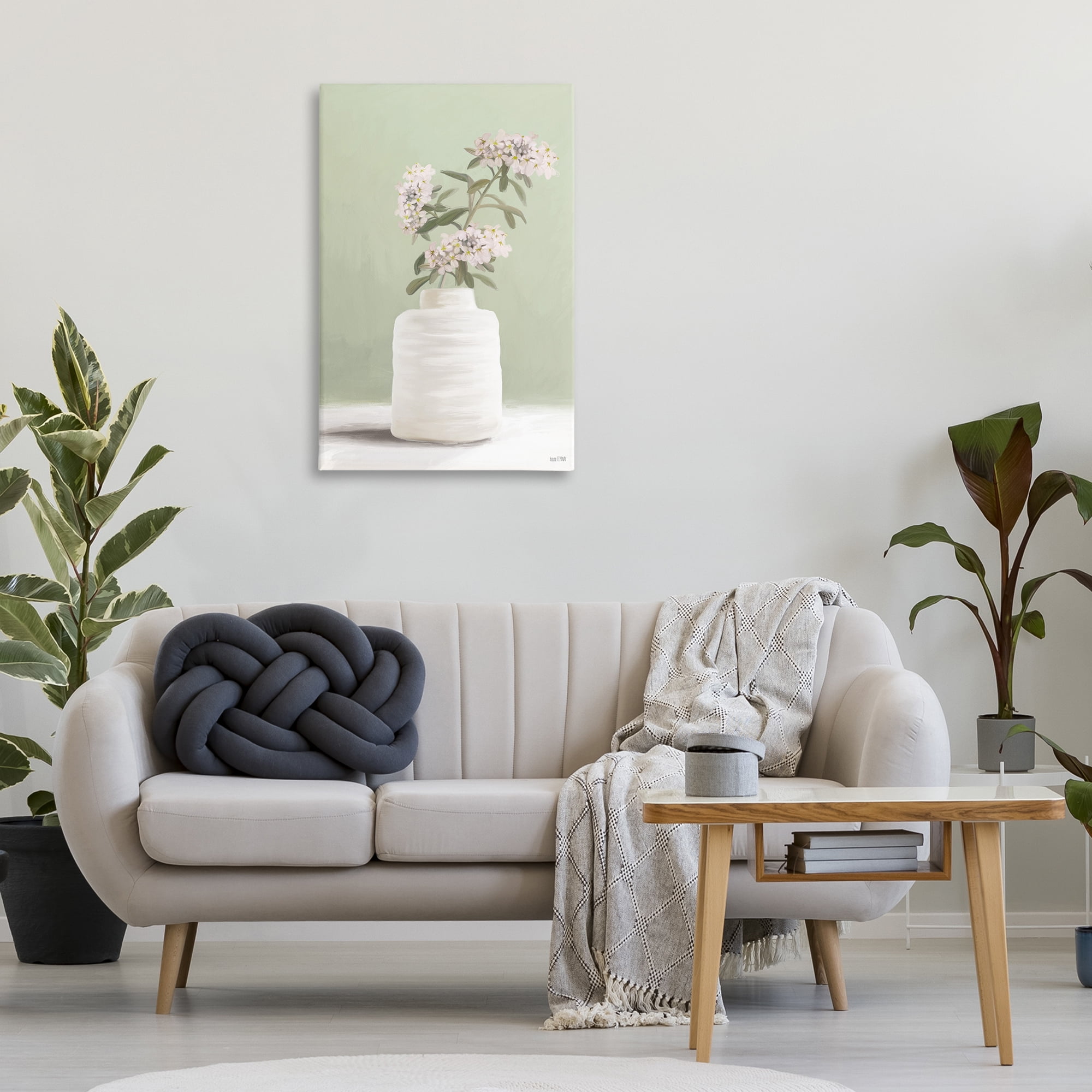 Stupell Industries Simple Herb Vase Botanical & Floral Painting Gallery Wrapped Canvas Art Print Wall Art, 24 x 36