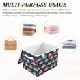 thumbnail image 6 of Yayeee Collapsible Cube Storage Bin with Lid Fabric Closet Decorative Basket with Handles, Cartoon Space Cat, 6 of 7
