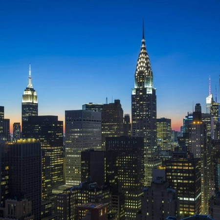 - Chrysler Building and Empire State Building, Midtown Manhattan, New York City, New York, USA Print Wall Art By Jon Arnold