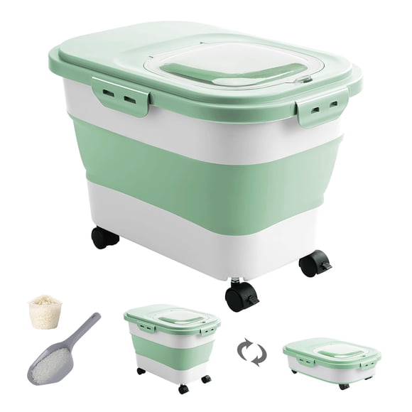 Contenedor de arroz DDMOMMY 9-14 kg con ruedas y tapa