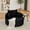 Black + Corduroy + 1 Seat + Foam, variant on Single Fluffy Sleeper Chair - Corduroy Sponge Convertible Sofa with No Assembly for Multi-Rooms,Beige