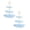Blue*2, variant on 3 Tier Ceramic Cupcake Stand, Cupcake Stand Tower with Tiered Serving Tray for,Donuts, Fruits and More, Candy Bar Party Décor, Ideas for Weddings Gift 15"