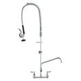 thumbnail image 1 of VEVOR Commercial Faucet with Pre-Rinse Sprayer, 44" Height, 8" Center, 12" Swing Spout, 1 of 9