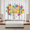 thumbnail image 2 of Ambesonne Festival Kitchen Curtains, Vivid Birthday Balloon, 55"x39", Multicolor, 2 of 3