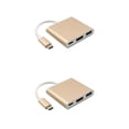 thumbnail image 2 of Concentrador USB 3,1 Tholdsy 3 en 1 compatible con HDMI color Oro 2piezas, 2 of 6