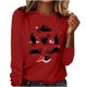 thumbnail image 3 of TaTaai Hoodies Shirts for Women Early Fall Long Sleeve Tops Vintage Graphic Outfits Tops Fashion Pullover Tees Gift, 3 of 3