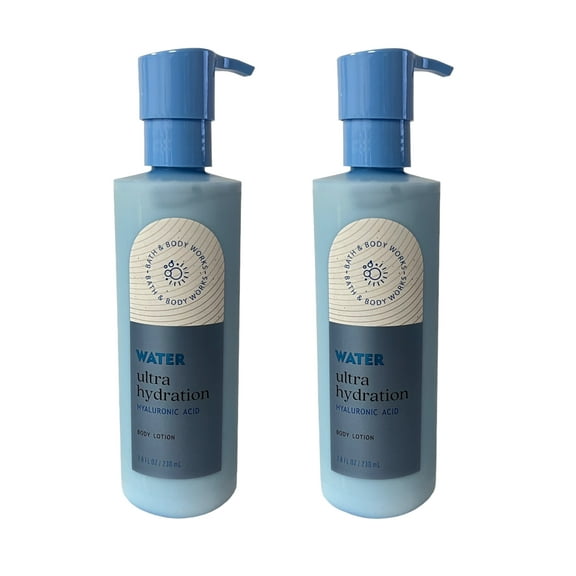 Bath & Body Works Water Ultra Hydration With Hyaluronic Acid Body Lotion 7.8 fl oz Set