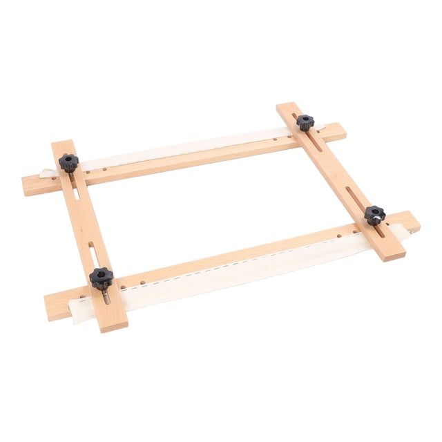 Scroll Needlepoint Stretcher Frame Rectangular 70x50cm Adjustable Needlepoint Embroidery Tapestry Scroll Frame