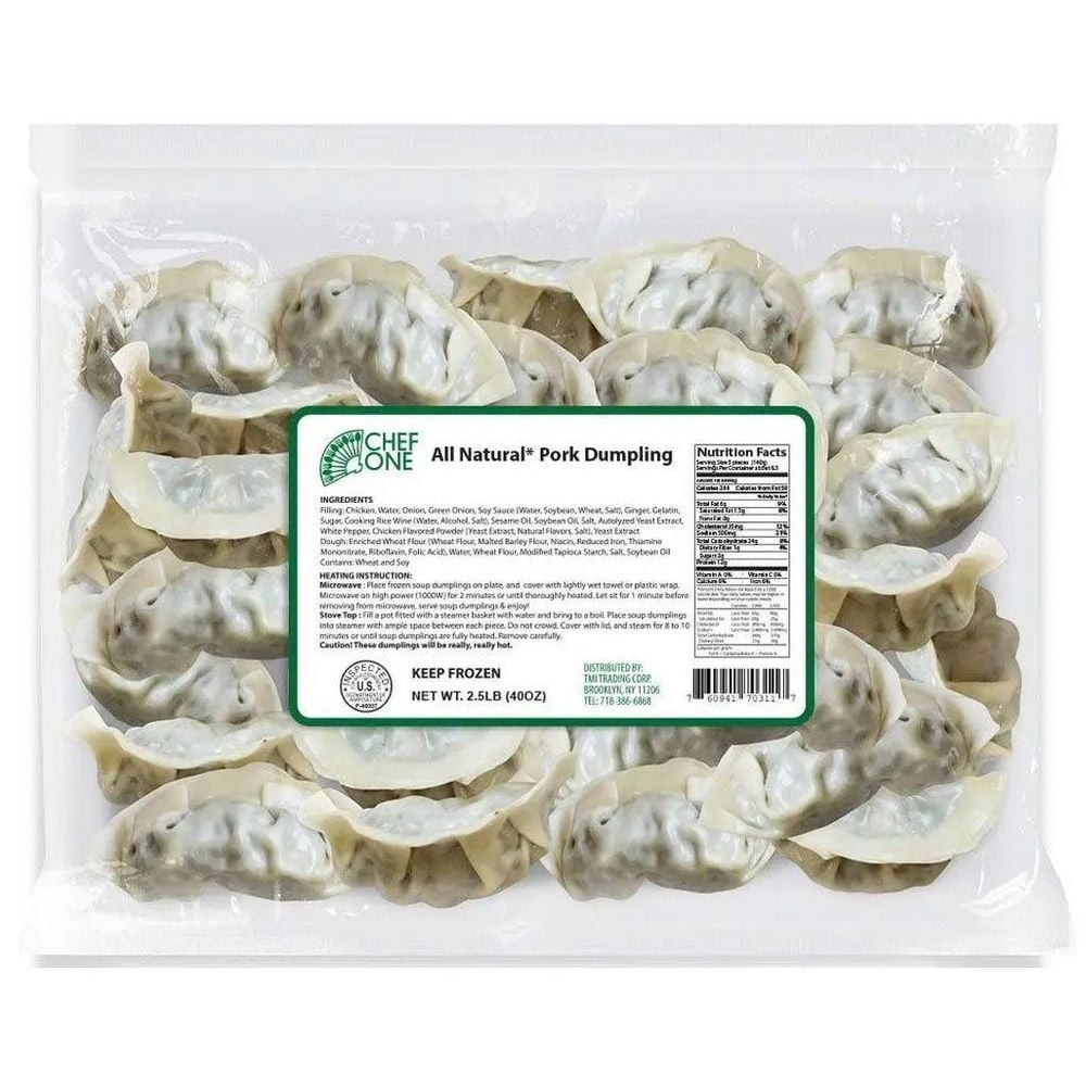 Chef One Pork Dumpling, 40 Ounce 3 per case.