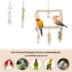 thumbnail image 3 of Juguetes para Cacatúa Unique Bargains, Juguetes para Aves, Columpio para Loro con Escalera y Plataforma de Masticar, 8 Pcs, 3 of 7