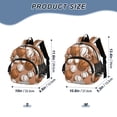thumbnail image 2 of RMDQTR Adorable Ear-Print Backpack with Reflective Strip and Anti-Lost Leash Adjustable Shoulder Straps Mini Travel Backpack Athletic Ball Collage Print, 2 of 7