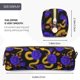 thumbnail image 3 of Easygdp Golden Snake And Purple Rose para Estuche de Lápices de Cuero, Estuche de Papelería de Cuero, Estuche de Gran Capacidad con Cremallera, 3 of 7