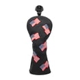 thumbnail image 2 of Golf Club Head Cover Driver Fairway Woods Headcovers, accesorios de golf Hybrid Head Covers con etiquetas intercambiables Se adapta a Fairway y Driver UT negro Macarena Funda para palos de golf, 2 of 8