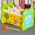 thumbnail image 2 of stanreset Kids Wooden Knock Bench with Hammer Children Knocking Bench Hammer Toy Children Learning Toy Gift, 2 of 6