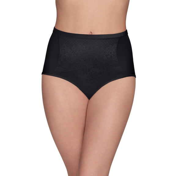 Vanity Fair Women's Smoothing Comfort Brief Panty with Lace, Style 13262