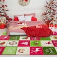 thumbnail image 2 of Haperlare Christmas Area Rug 4 x 6 FT Merry Christmas Bedroom Living Room Rug for Xmas Holiday Decoration Non-Slip Festive Colorful Washable Rug, 2 of 5