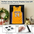 thumbnail image 4 of Jaxpety Jersey Display Case Football Baseball Basketball Jersey Frame w/ UV Protection, Hanger, Black, 4 of 12