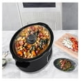 thumbnail image 2 of Magnifique 8 Quart Programmable Slow Cooker, Kitchen Appliances, Perfect Kitchen Small Appliance for Family Dinners, Black Stainless Steel, 2 of 7