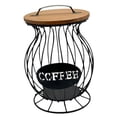 thumbnail image 3 of Organizador de cápsulas de café Cesta para cápsulas de café Barra de café de metal independiente M negro, 3 of 9