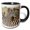 Black/White, variant on 3drose, Africa, Tanzania. a Zebra Rests Its Head on Back of Its Companion., 15oz Mug