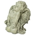 thumbnail image 4 of Northlight 6" Weathered Kneeling Cherub Angel Outdoor Patio Garden Statue - Almond Brown, 4 of 5
