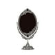 thumbnail image 1 of Espejo de maquillaje vintage de dos caras de aleación de zinc, espejo de mano duradero para mesa de baño (pequeño), 1 of 15