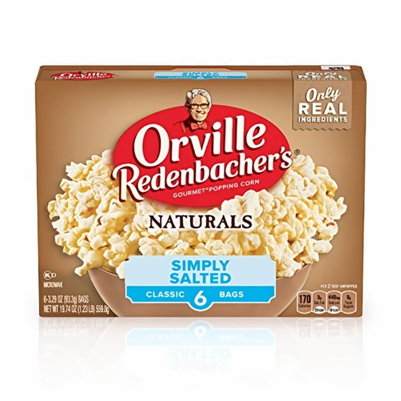 Orville Redenbacher's Natural Simply Salted Classic Popcorn (Pack of 12)