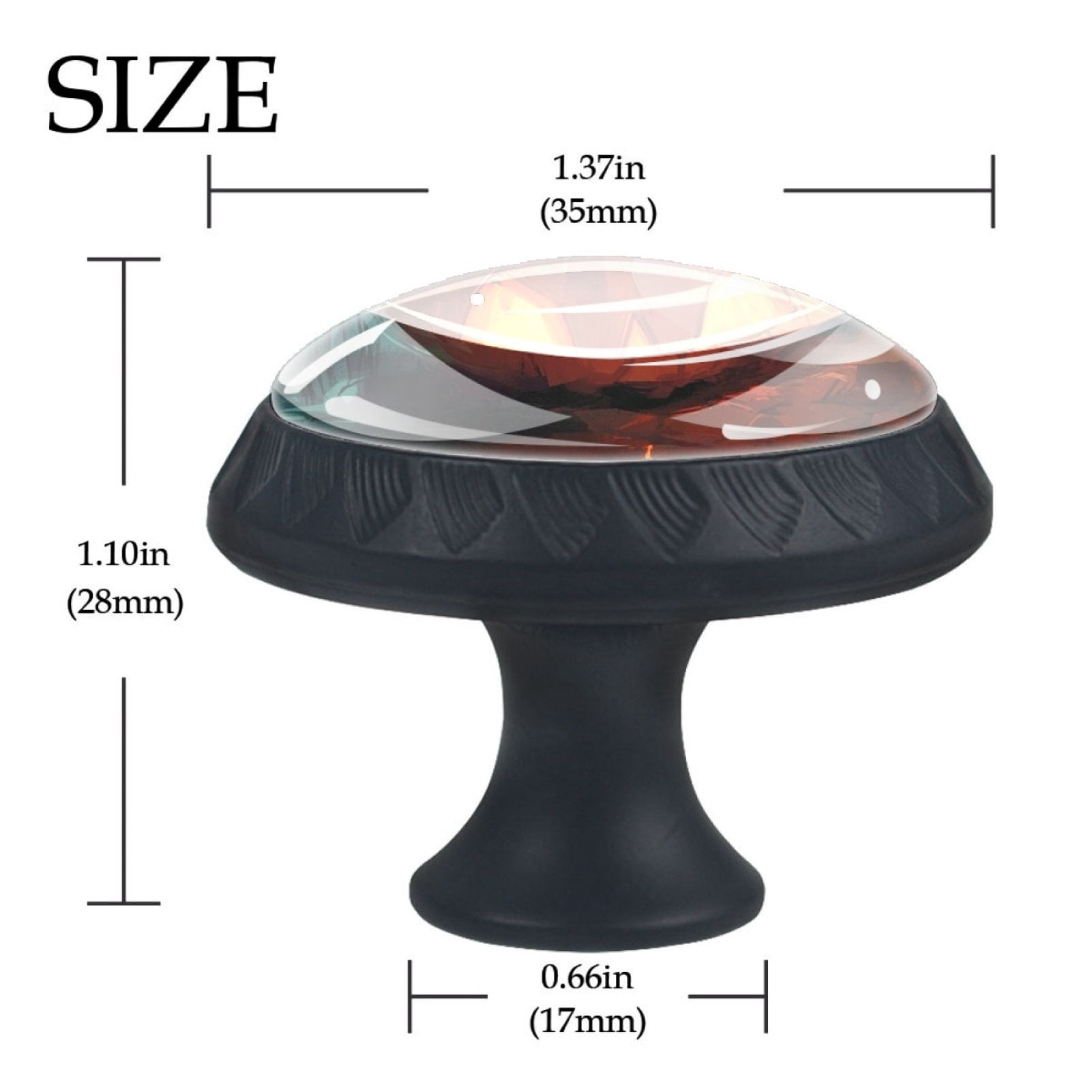 4 Pcs Happy Halloween Knobs for Kitchen Cabinet Cupboard Dresser Bookcase Drawer Pulls Handles Round Home Decor