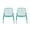 Matte Teal, variant on GDF Studio Douglas Outdoor Metal Mesh Accent Chairs, Set of 2, Matte Teal