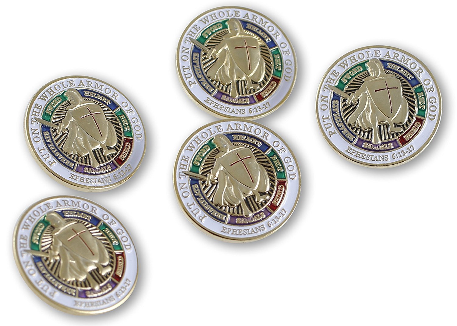 Clothing, Shoes & Jewelry Buttons & Pins Emblematic Jewelry Armor of God Lapel Pin Value Pack