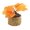 B, variant on 1Pc 4" Small Faux Fall Maple Leaf Plant in Woven Straw Pot, Harvest Deep Orange Artificial Autumn Foliage for Farmhouse Kitchen Office Counter