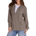 thumbnail image 2 of Rosvigor Womens Oversized Hoodies Lightweight Color Block Sweatshirts for Women Casual Hooded Shirts, 2 of 7