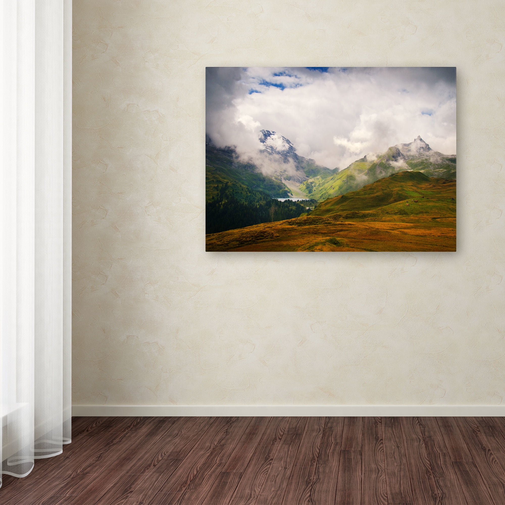 Trademark Fine Art "Peaceful Switzerland" Canvas Art by Philippe Sainte-Laudy
