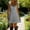 Gray, variant on Mini Women's Sundresses White Cotton Linen Sleeveless Summer Sleep Dress Loose Fit Ruffle Hem A Line V Neck Dresses