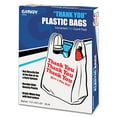 thumbnail image 2 of Universal Plastic "Thank You" Shopping Bags 11 x 6 x 22 0.55 mil White/Red 250/Box 63036, 2 of 3
