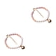 thumbnail image 2 of Minnieouse Pearl Beaded Bracelet Wedding Women Bangle with Chain Office Vacation Extension Jewelry Gifts Personalized Party Costume Perle 2piezas, 2 of 6