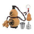 thumbnail image 3 of 1 Juego de botella de agua portátil de calabaza de vino natural, estilo chino, con tapa, para viajes y acampadas, 3 of 7