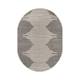 thumbnail image 2 of World Rug Gallery Indoor Area Rug Bohemian Stripe Jute Rug Carpets for Living Room Rugs for Sale - CREAM 5'x7' Oval, 2 of 8